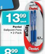 Pentel Ballpoint Pens 2 Pack-Per Pack
