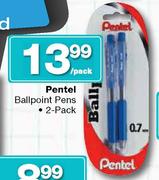 Pentel Ballpoint Pens 2 Pack-Per Pack