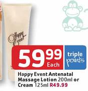Happy Event Antenatal Massage Cream-125ml Each 