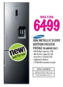Samsung Metallic Silver Bottom Freezer Fridge-308Ltr(RL48RWESW1)