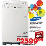 Samsung White Top Loading Washing Machine(WA13V5WIP)-13Kg