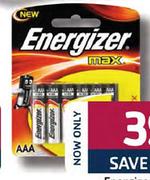 Energizer AA 4 Pack Batteries