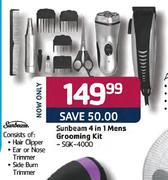 Sunbeam 4 In 1 Mens Grooming Kit (SGK-4000)