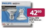 Philips 50W Guno Dichroic-2 Pack
