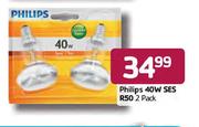 Philips 40W Ses-2 Pack