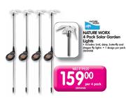 Nature Worx Solar Garden Lights-Per 4 Pack
