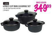 Always Home 6 Piece Cast Iron Casserole Set