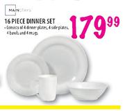 Mainstays 16 Piece Dinner Set
