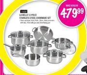 Always Home La Belle 12 Piece Stainless Steel Cookware Set