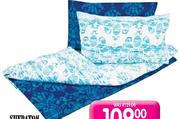Sheraton Vincenzo Blue Duvet Cover-Queen