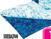 Sheraton Vincenzo Blue Duvet Cover-Double