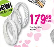 Sterling Silver Bands-Each