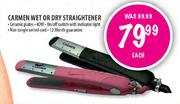 Carmen Wet Or Dry Straightener-Each