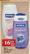 Nivea Shower Cream/Shower Gel Assorted-250ml Each