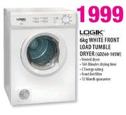 Logik 6kg White Front Load Tumble Dryer(GDZ60-105W)