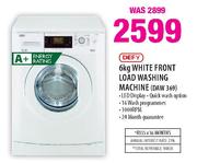 Defy 6kg White Front Load Washing Machine(DAW369)