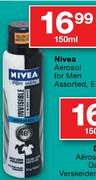 Nivea Aerosol For Men Assorted-150ml Each