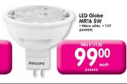 Philips LED Globe MR16 5W-Each