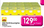 50W GU10 Downlighter Globes-Per 10 Pack