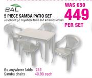 Sal Samba Patio Set-5 Piece Per Set