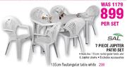 Sal Jupiter Patio Set-7 Piece Per Set