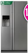 Samsung Metallic Silver Side By Side Fridge/Freezer With Water and Ice Dispenser(RSAIDTPE)-660Ltr.