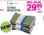 Mainstays 10 Pack Facecloths