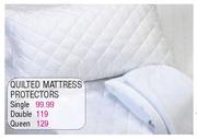 Simple Choice Queen Quilted Mattress Protectors-Each