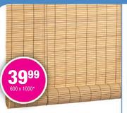 Ready-Made PVC Roll-Up Blinds (Natural Colour Only)-1000x1000mm