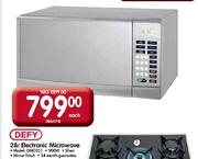 Defy 28Ltr Electronic Microwave(DM0351)-Each