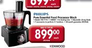 Philips Pure Essentials Food Processor Black(HR7774)-Each