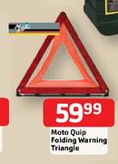 Moto Quip Folding Warning Triangle