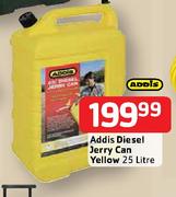 Addis Diesel Jerry Can Yellow-25Ltr 