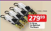 X-Strap 4 X Ratchet Tie Down