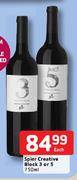 Spier Creative Block 3 Or 5-750ml Each