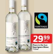 Place In The Sun Sauvugnon Blanc-750ml Each