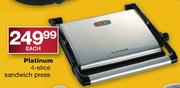 Platinum 4-Slice Sandwich Press