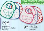 Jolly Tots Animal Bibs Assorted-Each