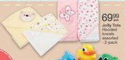 Jolly Tots Hooded Towels Assorted-2-Pack Per Pack