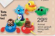 Animal Wind-Up/Pull String Bath Toys-Each