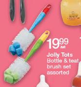 Jolly Tots Bottle & Teat Brush Set Assorted-Per Set