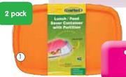 Cenplast Two Division Lunch Box Set -2 Pcs