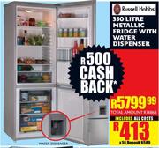 Special Russell Hobbs Metallic Fridge With Water Dispenser 350Ltr