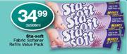 Sta-Soft Fabric Softener Refills Value Pack-3 x 500ml