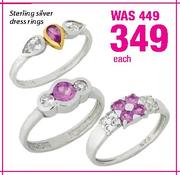 Sterling Silver Dress Rings-Each