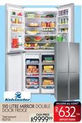 Kelvinator Mirror Double Door Fridge-510Ltr