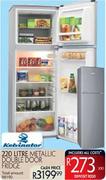 Kelvinator Metallic Double Door Fridge-220Ltr