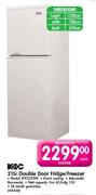 KIC Double Door Fridge/Freezer-215Ltr(KTF523WH)