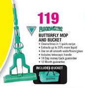 Verimark Floorwiz Pro Butterfly Mop & Bucket
