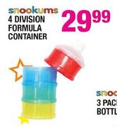 Snookums 4 Division Formula Container